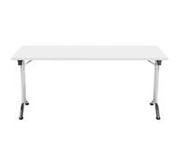 Allegro Folding Table 1600x800 Chrome Frame White top Ref OUFT1680CRWH
