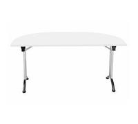 Allegro Folding Table 1600x800 Chrome/White Ref OUFT1680DENDCRWH