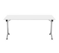 Allegro Folding Table 1600x800 Silver Frame White top Ref OUFT1680SVWH