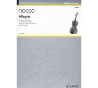 Allegro Joseph-Hector Fiocco Book [Softcover] Violin and Piano Schott Music Lond