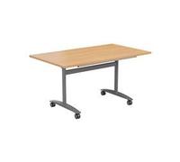 Allegro Tilting Table 1200x700 - Beech Top and Silver/Ref OTT1270SVBE2