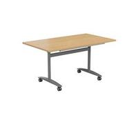 Allegro Tilting Table 1200x700 - Oak Top and Silver/Ref OTT1270SVOK