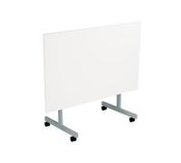 Allegro Tilting Table 1200x700 Silver Legs White Top Ref OETT1270SVWH