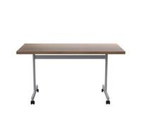 Allegro Tilting Table 1400x700 Silver/Dark Walnut top Ref OETT1470SVDW
