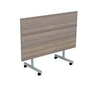 Allegro Tilting Table 1400x700 Silver/Grey Oak Top Ref OETT1470SVGO