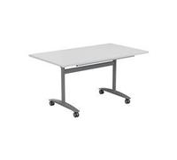 Allegro Tilting Table 1400x700 - White Top and Silver/Ref OTT1470SVWH