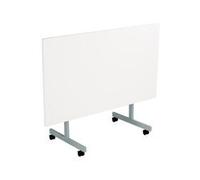 Allegro Tilting Table 1400x800 Silver Legs White Top Ref OETT1480SVWH