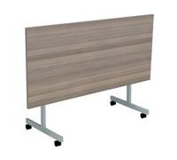 Allegro Tilting Table 1600x700 Silver/Grey Oak Top Ref OETT1670SVGO