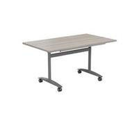 Allegro Tilting Table 1600x800-Grey Oaktop and Silver/Ref OTT1680SVGO