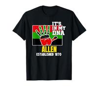 Allen, AU, Red, Black and Green HBCU T-Shirt