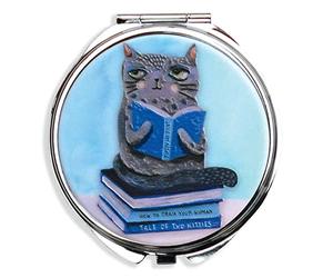 Allen Designs Cat and Books Trinket Box