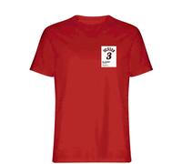 Allen Iverson 3 White Jersey Frame Men's T-Shirt - Red / 3XL