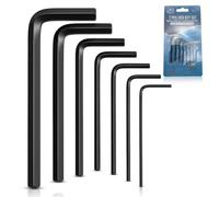 Allen Key Set Mini 7pc, Micro Hex Key Set 0.7mm - 3mm, Small Hexagon Wrench Screwdriver Tool Kit | Chrome