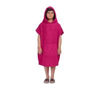 ALLEN & MATE 100% Cotton Kids Changing Robe Surf Poncho, Safety Certified Oversized Hooded Wearable Towel for Boys & Girls (Pink)