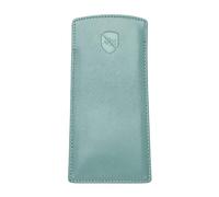 ALLEN & MATE 100% Leather Slim Glasses Case for Reading and Computer Glasses for Men & Women (Lagoon Premium)