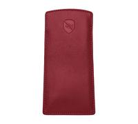 ALLEN & MATE 100% Leather Slim Glasses Case for Reading and Computer Glasses for Men/Women with Optional Inbuilt Card Holder