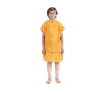 ALLEN & MATE Kids Surf Poncho Towel Robe, Hooded Changing Robe, 6-13 Years | 100% Cotton Terry, Hood, Front Pocket, Free Head Towel, Fits 46-62in Tall, Change Underneath, Pool Beach Swim, Machine Wash