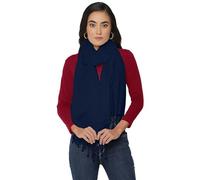ALLEN & MATE Soft Ladies Scarves Pashmina Shawls and Wraps for Wedding Scarfs Handcrafted for Women Winter (Navy Blue)