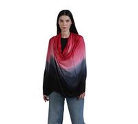 ALLEN & MATE Soft Ladies Scarves Pashmina Shawls and Wraps for Wedding Scarfs Handcrafted for Women Winter (Magenta/Black Ombre)