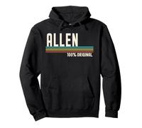 Allen Name Birthday Original Retro Name Man Humor Vintage Pullover Hoodie