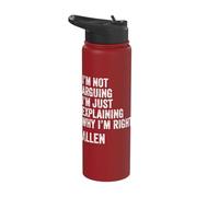 Allen Quote Funny Birthday Custom Name Idea Engineer Stainless Steel Insulated Water Bottle