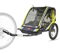 Allen Sports Deluxe Steel 2-Child Bicycle Trailer, Model T2, Color Green