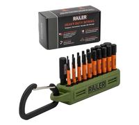 Allen Wrench Hex Bit Set - Railer 2 Inch Impact Driver 20pc Hex Bit Set With A Bit Holder & Carabiner. Premium S2 Steel, Ideal For Furniture Screws
