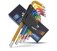 Allen Wrench Set 13 Pieces [T6-T50 mm] Hexagonal Wrench Compatible with Torx Screws Multicoloured, Craftsman Allen Wrench, Torque Wrench, Angle Screw Extractor