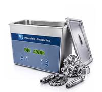 Allendale 3L Ultrasonic Cleaner 100W, Stainless Steel, Heater & Digital | Push-button LED display, 40kHz cavitation, For carburettors, jewellery & watches, Non-slip feet, UK-designed, 15+ years brand