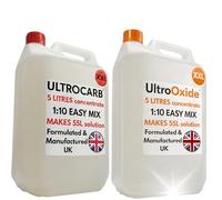 Allendale Ultrasonic Cleaner Fluid Bundle 5L Carburettor & Engine Cleaner + 5L UltroOxide Rust Remover - UK Made Professional Concentrate for Ultrasonic Baths, Aluminium Safe, 2 Pack
