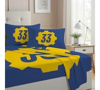 Allenjoy Full Size Post-Apocalyptic Adventure Fitted Sheet Wasteland Wanderer Bed Flat Sheets Bedding Set Deep Pockets Up to 16" Bedroom Decor with 2 Pillowcases SC00283-009