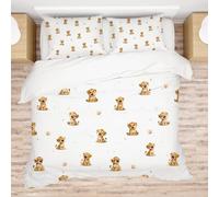 Allenjoy Lion Baby Watercolor Jungle Comforter Set with 2 Pillowcases for Bedroom Bedding Decor, Decorations for Women Boys Girls Men Birthday Queen Size