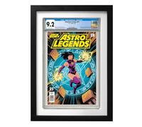 Allenkwok Single Graded Comic Book Frame for Standard CGC Slabs, Solid Wood Black Frame with Velvet EVA Lining, 16" x 11.4" x 1.18", Wall-Mount or Desktop Display