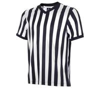 allentian Men Referee Shirt, Black & White Stripe Referee/Umpire Jersey V-Neck Referee Uniform Basketball, Football, & Soccer