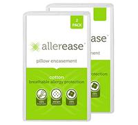 Aller-Ease 100% Breathable Cotton, White, 2 Count (Pack of 1)