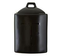 Sl esign Black Text Tea Jar, Sturdy Constructed Ceramic Tea Jar For Kitchen, Easily Accessible Tea Jar