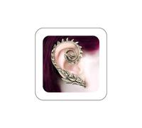 Allereya Vintage Dragon Ear Cuff Wrap Earrings Flying Dragon Ear Climber Earrings Ancient Dragon Cartilage Ear Clip Earrings Bronze Dragon Wrap Around Earrings Jewelry for Women and Girls (Bronze)