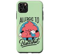 Allergic To Bullshit - Funny Retro Antisocial Humor Case for iPhone 11 Pro Max