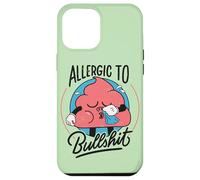 Allergic To Bullshit - Funny Retro Antisocial Humor Case for iPhone 12 Pro Max