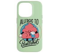 Allergic To Bullshit - Funny Retro Antisocial Humor Case for iPhone 14 Pro