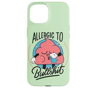 Allergic To Bullshit - Funny Retro Antisocial Humor Case for iPhone 15