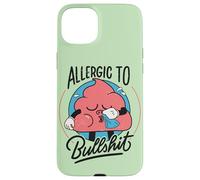 Allergic To Bullshit - Funny Retro Antisocial Humor Case for iPhone 15 Plus