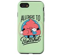 Allergic To Bullshit - Funny Retro Antisocial Humor Case for iPhone SE (2020) / 7/8