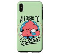 Allergic To Bullshit - Funny Retro Antisocial Humor Case for iPhone XS Max
