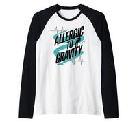 Allergic to Gravity Pots Syndrome Dysautonomia Warrior Raglan Baseball Tee