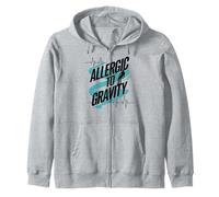 Allergic To Gravity Pots Syndrome Dysautonomia Warrior Zip Hoodie