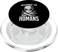 Allergic to humans Funny Alien PopSockets PopGrip for MagSafe
