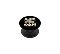 Allergic To Mondays Cute Sleeping Koala PopSockets Adhesive PopGrip