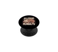 Allergic To Mondays Cute Sleeping Napping Lazy Sloth PopSockets Adhesive PopGrip