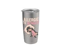 Allergic to Mornings Cute Sleeping Wiener Dog Dachshund Stainless Steel Insulated Tumbler